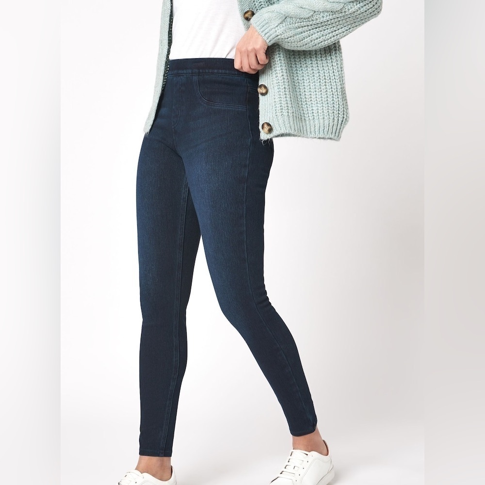 Spanx Blue Denim Ankle Leggings Size XS